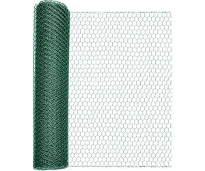 Windhager Maille hexagonale Triple Torsion plastifié, Clôture Limite de Fond, Protection Contre Les campagnols parterres surélevés, Vert, Maille 13 mm, 2,5 x 0,5 m x 1 mm, 79062