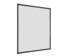 Windhager Moustiquaire Cadre Flexi Fit pour Fenetres, Fenêtres Télescopiques sans scies, 100 x 120 cm, Anthracite
