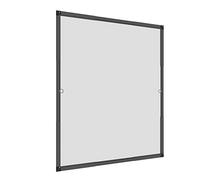 Windhager Moustiquaire Cadre Flexi Fit pour Fenetres, Fenêtres Télescopiques sans scies, 130 x 150 cm, Anthracite