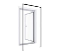 Windhager Moustiquaire Huisserie pour Porte Battante, Cadre de Protection Contre Les Insectes sans perçage pour fenêtres et Portes, 125 x 245 cm, Anthracite