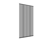 Windhager Moustiquaire porte télescopique 120 x 250 cm, rideau anti-insectes moustiques, installation facile sans perçage, passage libre pour porte balcon, anthracite, 04302