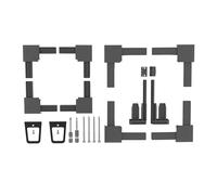 Windhager Moustiquaires, EXPERT Kit de raccords d'angle pour fenêtres et portes, 4 pièces, Accessoires pour moustiquaires, en aluminium, anthracite