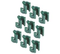 Windhager Multi-Clips pour treillages, Support pour Treillis, Support de Filet pour Le Jardin, Clips à Plantes, 9 pièces, 11 mm, Vert, 07278