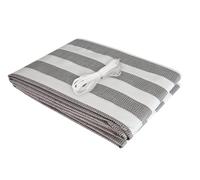 Windhager Pare-vue de balcon Ibiza, protection visuelle, protection contre le vent, pare-vue de balcon, gris,blanc, 5 x 0,9 m