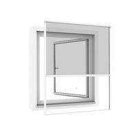 Windhager Protection Contre Les Insectes - Store de fenêtre à Suspendre - Store moustiquaire - Kit de Montage - 100 x 160 cm - Blanc