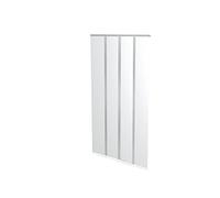 Windhager rideau anti-insectes lamelles 100 x 220 cm, moustiquaire de porte blanche, protection contre mouches et moustiques pour balcon et terrasse, montage sans perçage, 04316