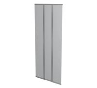 Windhager rideau moustiquaire porte 95 x 220 cm anthracite, protection anti insectes pour balcon et terrasse, filet résistant lavable, fixation facile sans perçage, passage confortable été, 03781