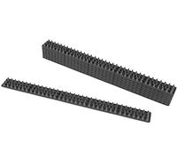 Windhager Spikes 07449 Barrière Anti-Animaux, Tapis à Pics pour Oiseaux ou Chats, Grille d'épines, Grille pour Animaux, Chats et Oiseaux, Peut être Raccourci, 10 pièces, 49 x 4,3 x 1,5 cm