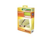 Windhager Voile d'ombrage Coulissante sur Câbles, Voile Pare-Soleil pour la Technique de Tension de Corde, Voile de Protection Solaire Idéale pour Pergola Ou Véranda, 2, 7 x 1, 4 m, Vert Pomme, 10880
