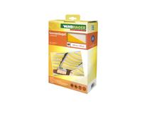 Windhager Voile d'ombrage Coulissante sur Câbles, Voile Pare-Soleil pour la technique de tension de Corde, Voile de Protection Solaire Idéale pour Pergola Ou Véranda, 2, 7 x 1, 4 m, jaune/blanc, 10875