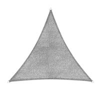 Windhager Voile d'ombrage Elba Gris Triangulaire Tissu HDPE Enduit 3,6 x 3,6 x 3,6 m, 135 g/m² Protection Solaire pour terrasse, Balcon ou Piscine Corde de Fixation Incluse indéchirable, lavabl