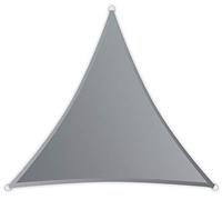 Windhager Voile d'ombrage Sunsail Riviera, Triangle 3, 6 x 3, 6 m (Isocèle), Protection UV, Résistant aux Intempéries, Hydrofuge, Gris Argent, 10890
