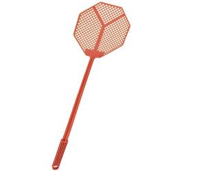 WINDHAGER WERKA Pro Tapette à Mouche Ergonomique en Plastique, Longueur 45 cm, Design Octogonal, Efficace pour Éliminer Les Insectes Volants, Couleurs Aléatoires : Orange, Rose, Jaune, 11 cm.