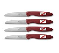 Windmühlenmesser 1737,325,700002 classicFutur Lot de 4 couteaux à légumes Lame 8,5 cm Manche Biopolymère Rouge