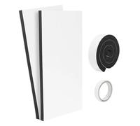 Window AC Seal Kit - 17x9 Inch 2 Piece Sound Absorbing High-Density, Weather Stripping Air Conditioner Foam Shield, Draft Blocker Weatherproof Closing Blocks | Vibration Noise Reduction Cushion For Ho
