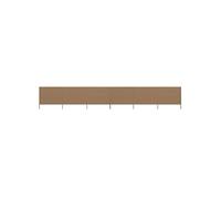 Windscherm 6-panelen 800x160 cm stof taupe47183