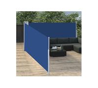 Windscherm uittrekbaar 100x1000 cm blauw48476