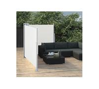 vidaXL Store latéral extensible blanc crème 100 x 600 cm