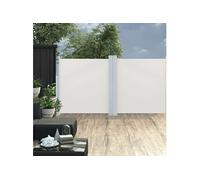 Windscherm uittrekbaar 120x600 cm crÃme48449