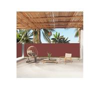 vidaXL Marquise latérale extensible 160x1000 cm Brun