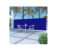 Windscherm uittrekbaar 160x500 cm blauw45462