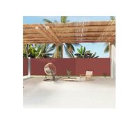 vidaXL Marquise latérale extensible brun 180 x 1200 cm