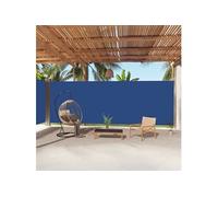 vidaXL Store latéral extensible Bleu 220 x 1000 cm