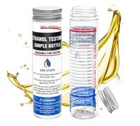 Windspeed Lot de 2 bouteilles de testeur d'éthanol E85, testeur de niveau d'octane pour carburant, essence, indice d'octane avec large goulot et marquages en gras, résultats clairs en quelques minutes