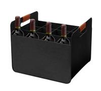 Wine Carrying Bag - Portable Case, Red Bottle Holder, Camping Tote | Foldable Felt Carrier With Reusable Portable Case Construction, 12 Bottle Storage Tote For Camping Picnics Parties Travel Tai
