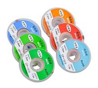 Winfred 6 Pcs Tresse à Dessouder, 1.0/1.5/2.0/2.5/3.0/3.5 mm Largeur et 1.5 m Longueur Fil à Souder Wick Bobine Dissolvant de Soudure