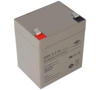 Wing ESH5.2-12 AGM Batterie au plomb 12 V 5,2 Ah idéale pour l'éclairage de sécurité, les installations UV, les centres informatiques et les applications télécom
