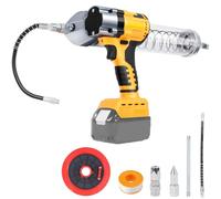 WingFly Pistolet à graisse sans fil pour Dewalt 18 V, 20 V batterie - 13000 PSI Pompe à graisse électrique, moteur sans brosse, cartouches de graisse 600 ml pour graisser les véhicules