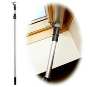 WinHux Perche Télescopique 1,2-2,0 m Verrouillage Bouton - Ouvre-Fenêtre de Toit, Crochet Antidérapant, Commande de Store, Compatible avec Velux Keylite Fakro Rooflite