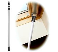 WinHux Perche Télescopique 1,2-3,0 m Verrouillage à Rotation - Ouvre-Fenêtre de Toit sans Commande de Store, Crochet Antidérapant, Compatible avec Velux Keylite Fakro