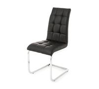 Wink design - Lakewood - pièce de 4 chaises noires - simili-cuir