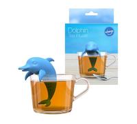 Winkee Infuseur à Thé Animal Mignon en Silicone - Boule à Thé Réutilisable pour Thé en Vrac, Rooibos, Noir et Vert - Idéal pour Tasses, Théières et Mugs (Dauphin)