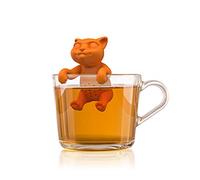 Winkee Infuseur à Thé - Chaton Mignon en Silicone - Boule à Thé - Réutilisable pour Thé - en Vrac, Rooibos, Noir et Vert - Idéal pour Tasses, Théières et Mugs