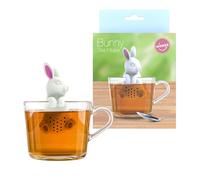 Winkee Infuseur à Thé - Lapin Mignon en Silicone - Boule à Thé - Réutilisable pour Thé - en Vrac, Rooibos, Noir et Vert - Idéal pour Tasses, Théières et Mugs