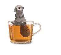 Winkee Infuseur à Thé - Loutre Mignon en Silicone - Boule à Thé - Réutilisable pour Thé en Vrac, Rooibos, Noir et Vert - Idéal pour Tasses, Théières et Mugs
