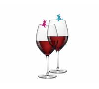 Winkee Lot de 8 marqueurs de verre de sorcière I Marqueurs magiques pour verres à boire I Idéal pour Halloween et fête Marqueurs de verre à vin