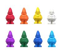 Winkee Lot de 8 marqueurs de verre en forme de nain, amusants en silicone, réutilisables pour verres et boissons, accessoires de fête et idée cadeau