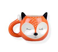 Winkee Tasse à Café Renard Endormi - Mug Café et Tasse à Thé Élégante en Céramique - Grande Tasse XL - Cadeau Anniversaire Fête des Mères Pères