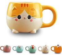 Winkee - Pet Friends Tasse à café | La jolie tasse à café et à thé en grand | Mignonne tasse à café | Cadeau d'anniversaire, de Noël,