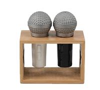 Winkee Salière et poivrière Microphone en céramique, décoration cuisine, cadeau