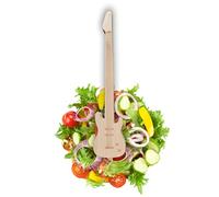 Winkee Rocks Pince à guitare - La pince de cuisine rock en forme de guitare électrique | Pinces à bois - Idéal pour salade, pince à pâtisserie, barbecue | Haute qualité | Cadeau musicien