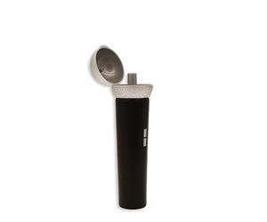 Winkee Rocks Rockstar Distributeur de gel douche I Flacon distributeur de gel douche aspect microphone I Distributeur de shampoing avec fixation murale en noir I Distributeur de savon noir