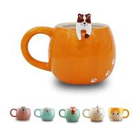 Winkee Tasse à Café Pet Friends Chien - Mug Café et Tasse à Thé Grande 450 ml en Céramique pour Adultes et Enfants - Cadeau Anniversaire, Rentrée Scolaire et Fête des Mères