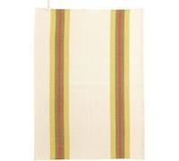 WINKLER Torchon recyclé lavé Yuna curry/naturel - 50 x 70 cm