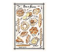 Winkler - Torchon - Torchon de cuisine - Chiffons de nettoyage - Serviette de cuisine - Torchon à vaisselle - Torchon de cuisine 100% Coton - 48 x 72 - Ecru - Pains De France