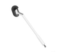 Winlaovate Brosse WC incurvée avec support mural, outil de nettoyage de salle de bain gris zones difficiles à atteindre, nettoyant hygiénique pour bol et baguette anti-taches, gain de place